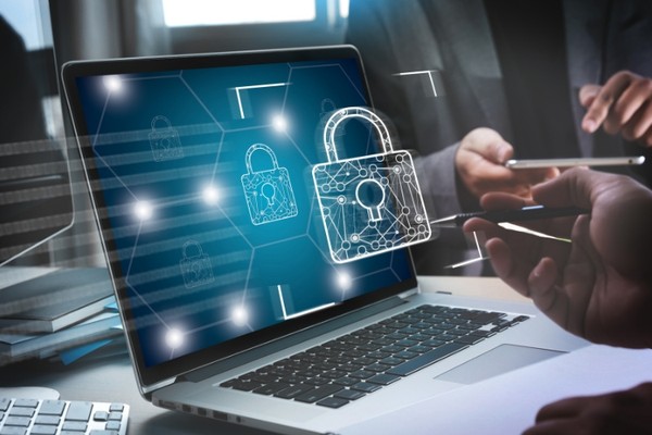 Biểu tượng thu thập dữ liệu và bảo mật